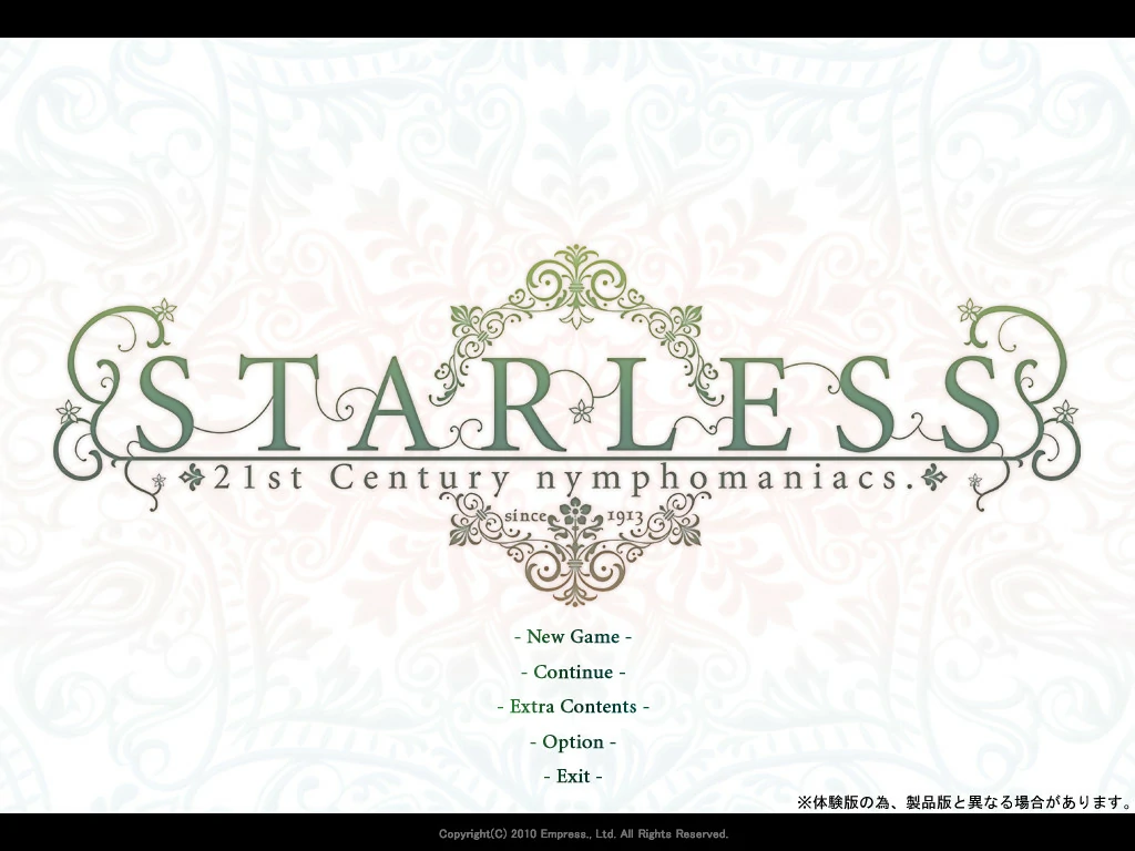 【GalGame】【PC】STARLESS
