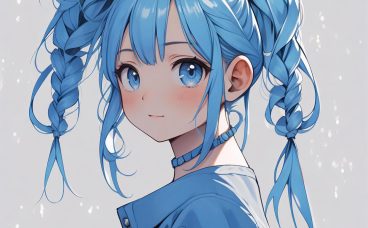 蓝色漫画风格头像💙|打造你的个性风采！9张