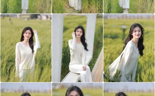 麦田拍照，9个动作轻松学，拍照温柔气质、大方漂亮