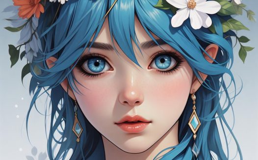 蓝色美少女头像|💙超萌来袭～ 9张