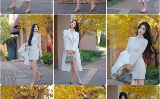 大衣拍照,10个动作学起来,拍照优雅漂亮,温柔大方有气质