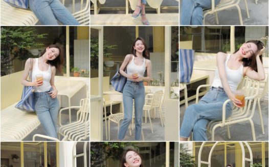 牛仔裤拍照，9个拍照姿势，这样拍时尚漂亮，气质迷人