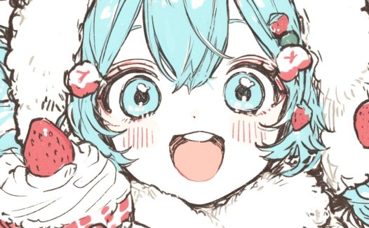 萌翻天！草莓公主初音未来专属头像，可爱到犯规~ 9张