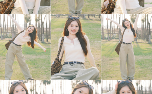 公园拍照，9个拍照动作，简单易学，拍照好看出片又有氛围感