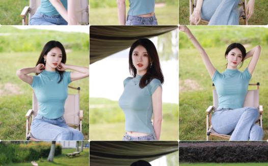 草坪拍照，坐姿、站姿、趟姿，12个姿势，拍照上镜好看很出片