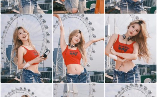 牛仔裤拍照,9个姿势,动作越大越好看,上镜漂亮又出片