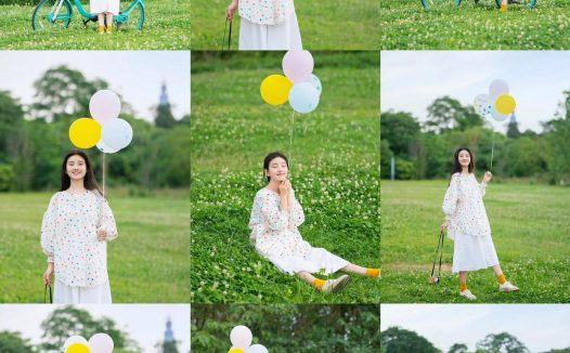 公园草地拍照,这8个姿势,草地拍照好看又有氛围感