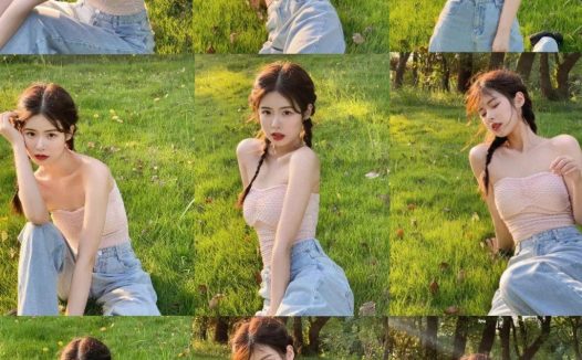 草坪拍照姿势，9个技巧，漂亮身材好，绝美又自然