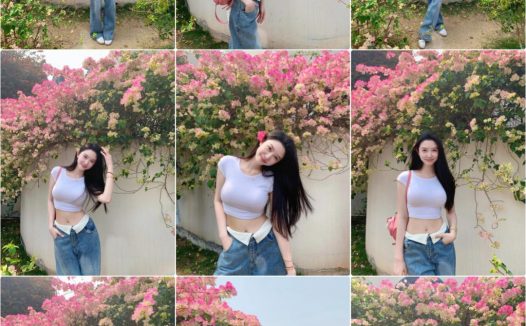 春天花墙拍照,10个姿势,花墙拍照自然上镜,出片又有氛围感